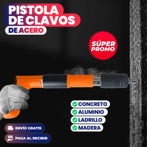 FijaPro XT™ Pistola de Clavos de Alto Impacto | ENVÍO GRATIS ⭐